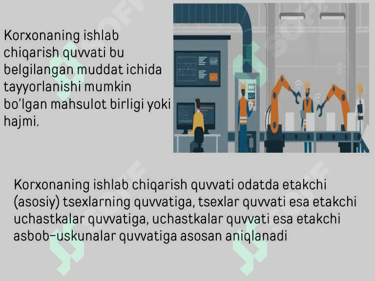 Ishlab chiqarish quvvatini rejalashtirish 2
