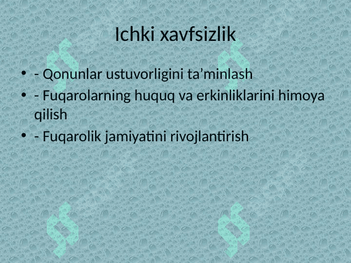 Mamlakatimizning xavfsizligi va barqarorligini ta'minlash 3