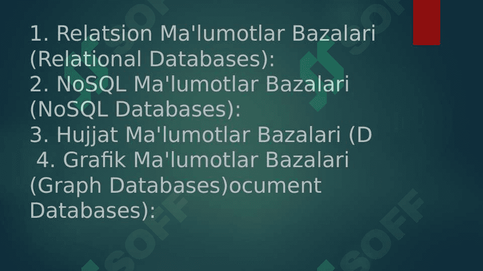 Malumotlar bazasi 5