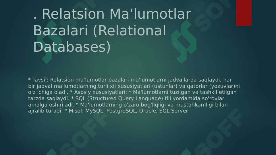 Malumotlar bazasi 7