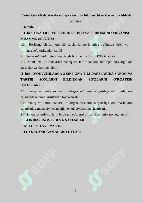 2-SINF ONA TILI DARSLARIDA SANOQ VA TARTIBNI BILDIRUVCHI SO’ZLAR USTIDA ISHLASH USLUBIYATI 3