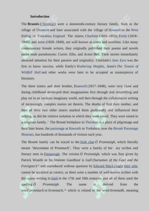 Bronte Sister 2
