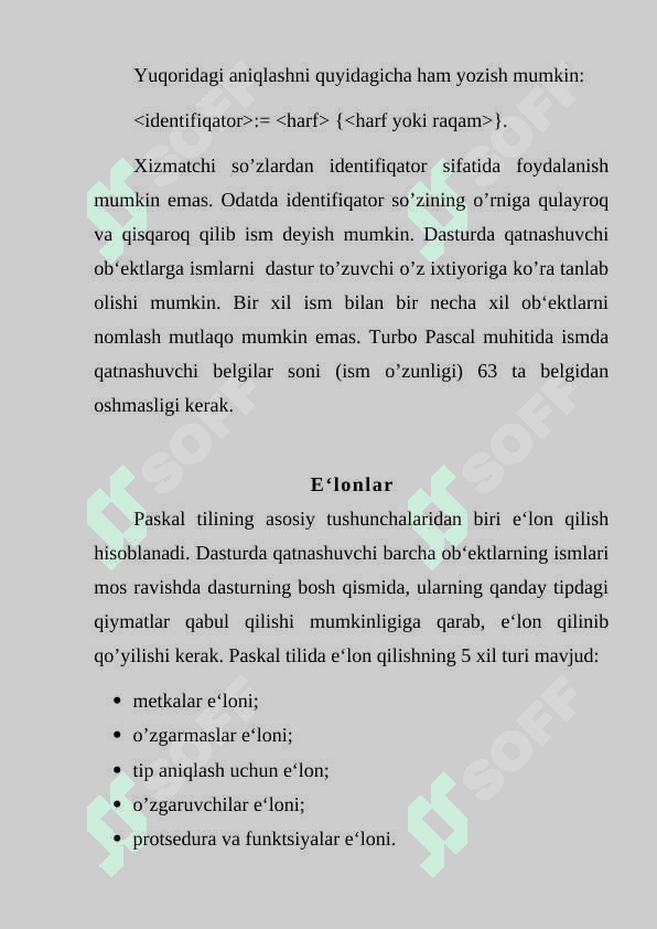 C# VA BOSHQA TILLARDA (PASCAL C++) MODULLA DASTURLASH 4
