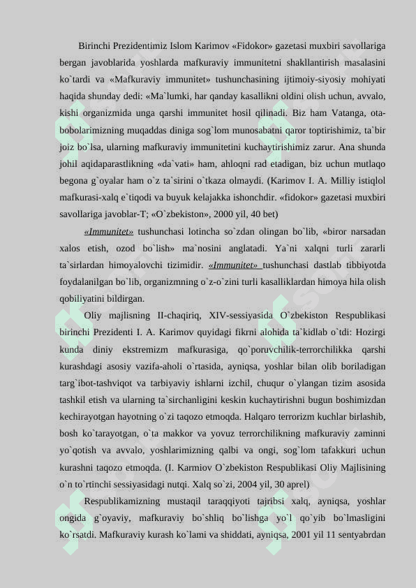 Globallashuv jarayonida mafkuraviy immunitetni shaklantirish vazifalari. Jamiyat barqarorligini ta'minlashning ijtimoiy-g‘oyaviy asoslari 5