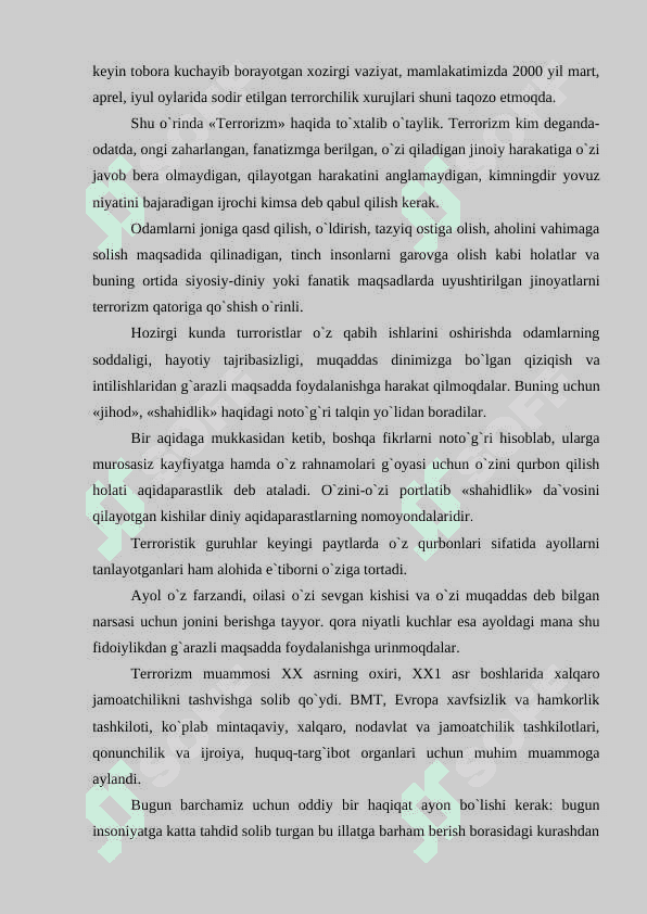 Globallashuv jarayonida mafkuraviy immunitetni shaklantirish vazifalari. Jamiyat barqarorligini ta'minlashning ijtimoiy-g‘oyaviy asoslari 6