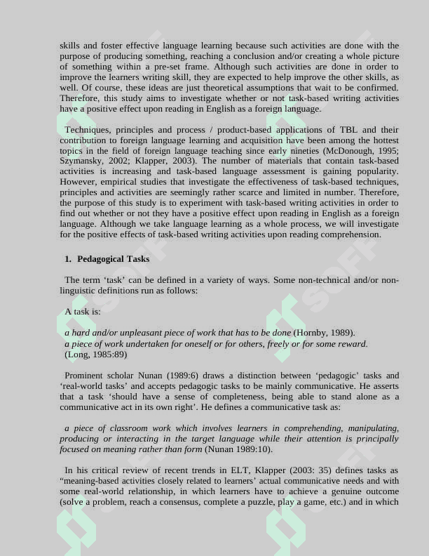 LEARNING VIA READINGS,DISCUSSIONS AND WRITTEN TASKS 3