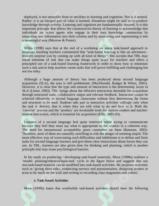 LEARNING VIA READINGS,DISCUSSIONS AND WRITTEN TASKS 7