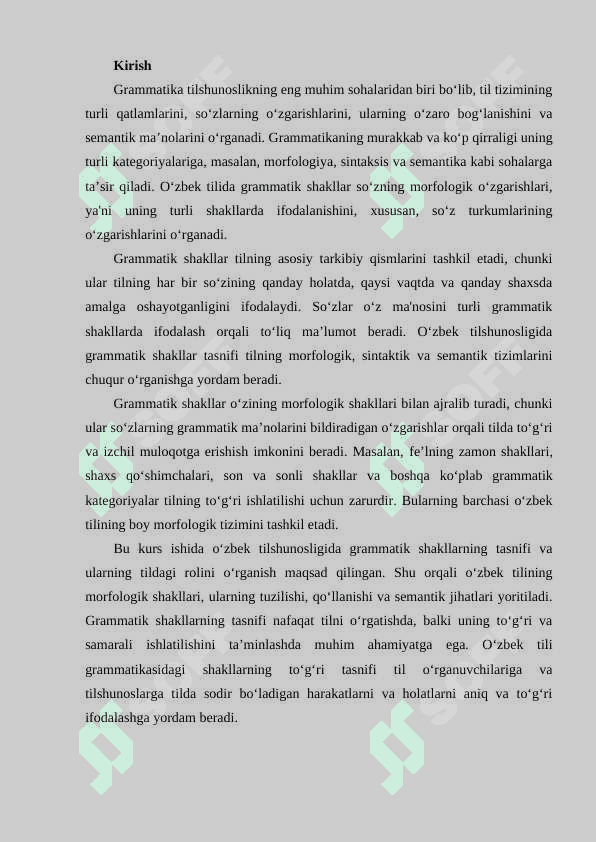 o'zbek tilshunosligida grammatik shakllar tasnifi 2