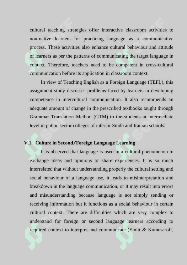 THE ROLE OF CULTURE IN THE FOREIGN LANGUAGE 4