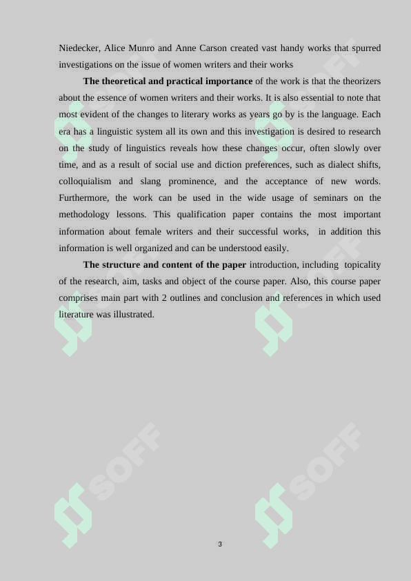WOMEN WRITERS IN ENGLISH LITERATURE 3