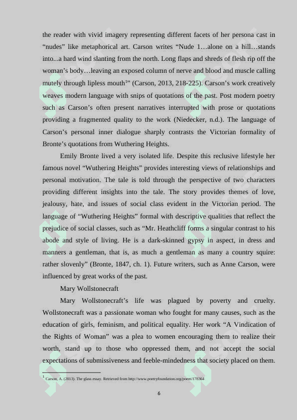 WOMEN WRITERS IN ENGLISH LITERATURE 6
