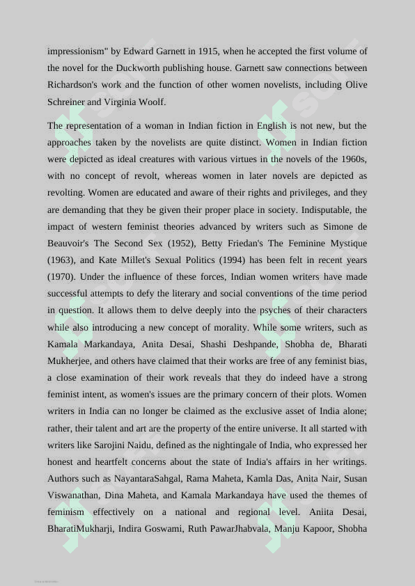 WOMEN-WRITERS IN ENGLISH LITERATURE 6