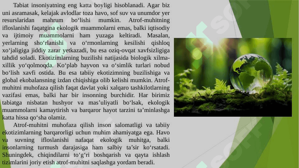 2025 yil – Atrof-muhitni asrash va yashil iqtisodiyot yili 5