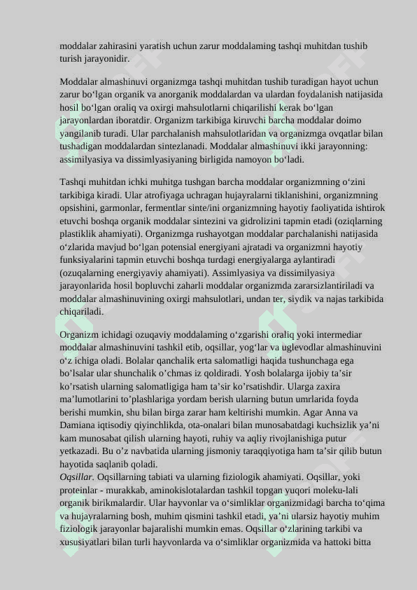 Organizmda mikroelementlar ta'sirida kelib chiqadigan kasallikla 2