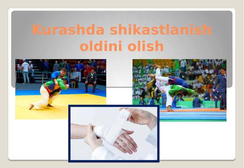 Kurashda shikastlanish oldini olish 1