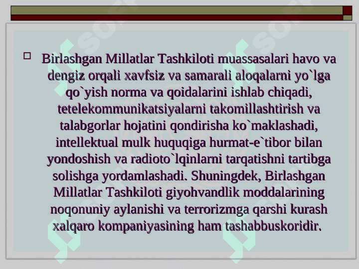 BIRLASHGAN MILLATLAR TASHKILOTI 3