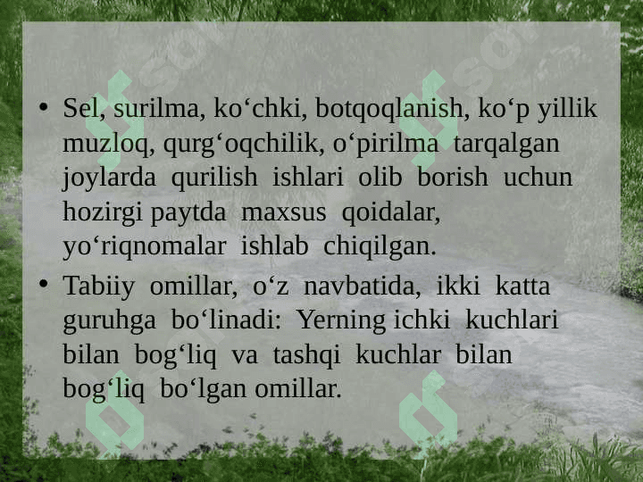 TABIIY GEOGRAFIK JARAYONLAR 6