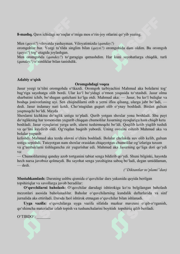 6- sinf oʻzbek tili darsligi 6