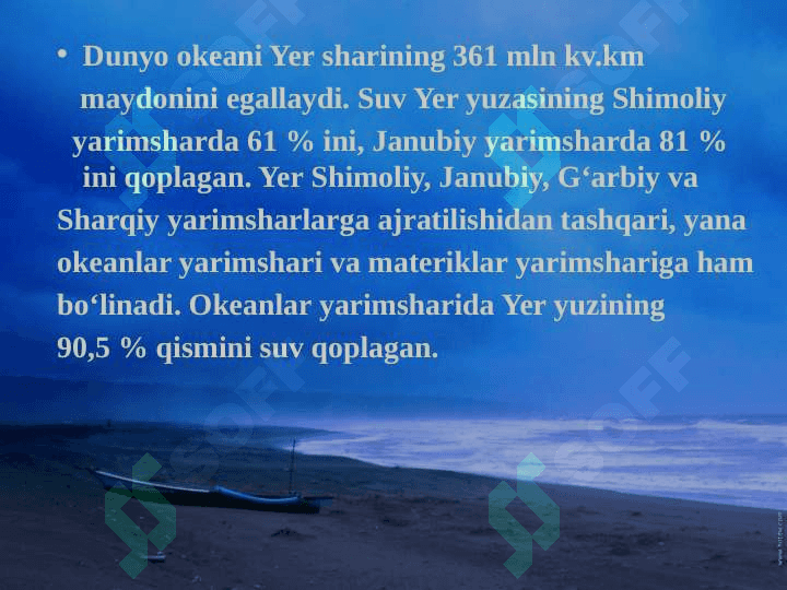 Dunyo okeani va uning qismlari 5