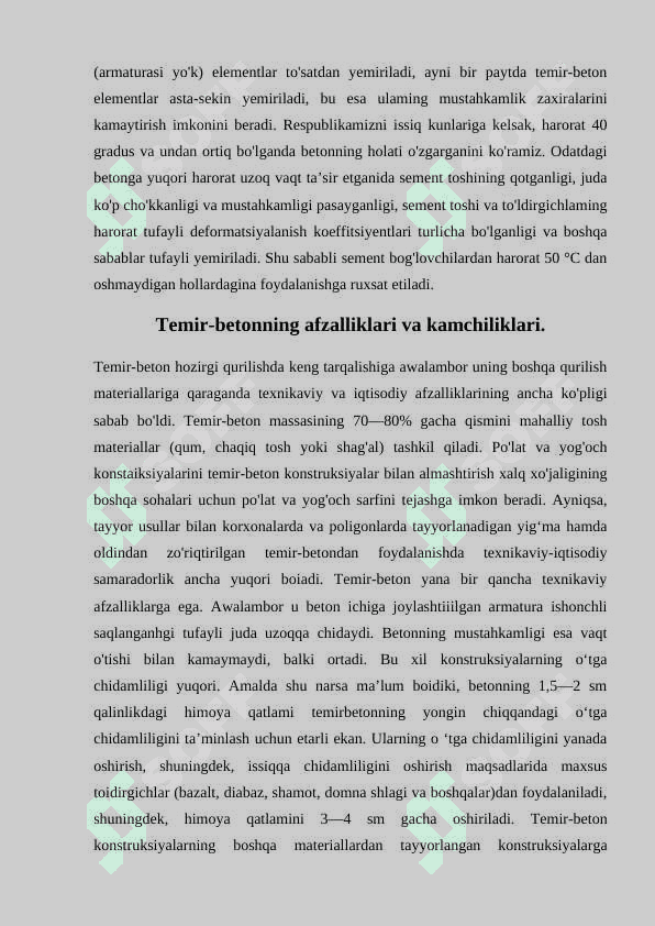 Temir beton konstruksiyalarini loyihalash 4