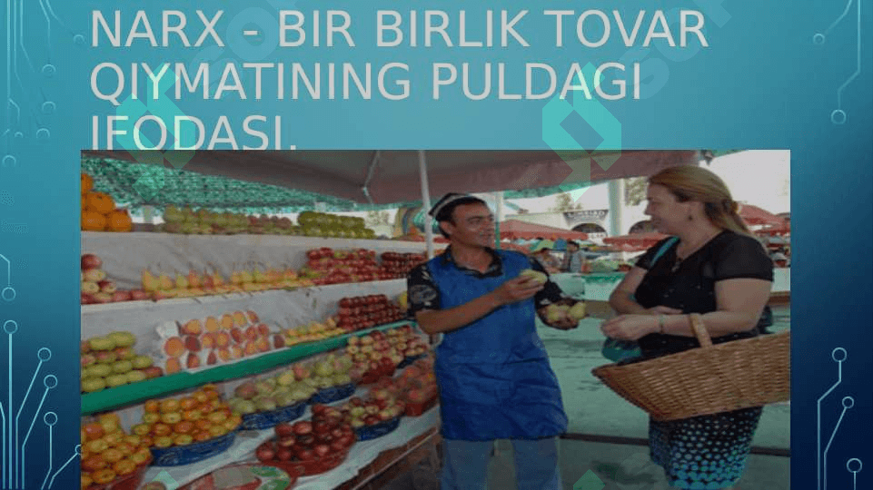 BOZORLAR VA NARXLAR 2