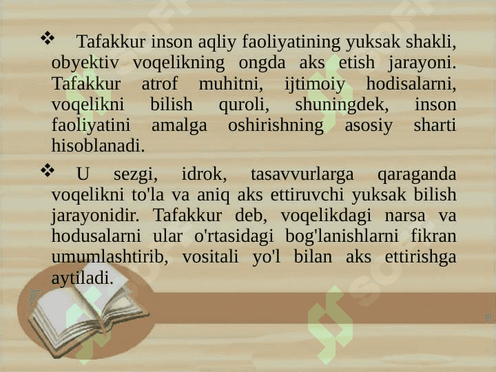 Tafakkur buzilishlari 2