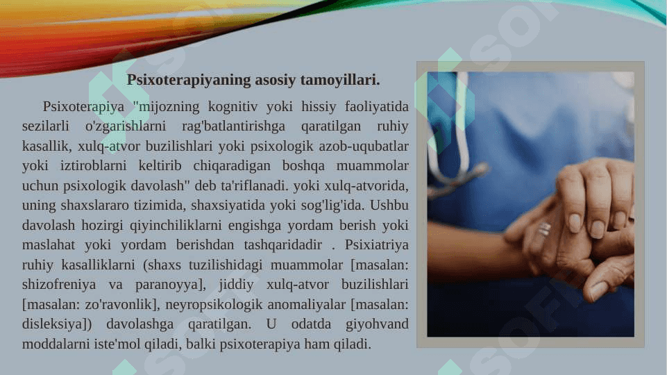 Psixoterapiyaga ko'rsatmalar 4