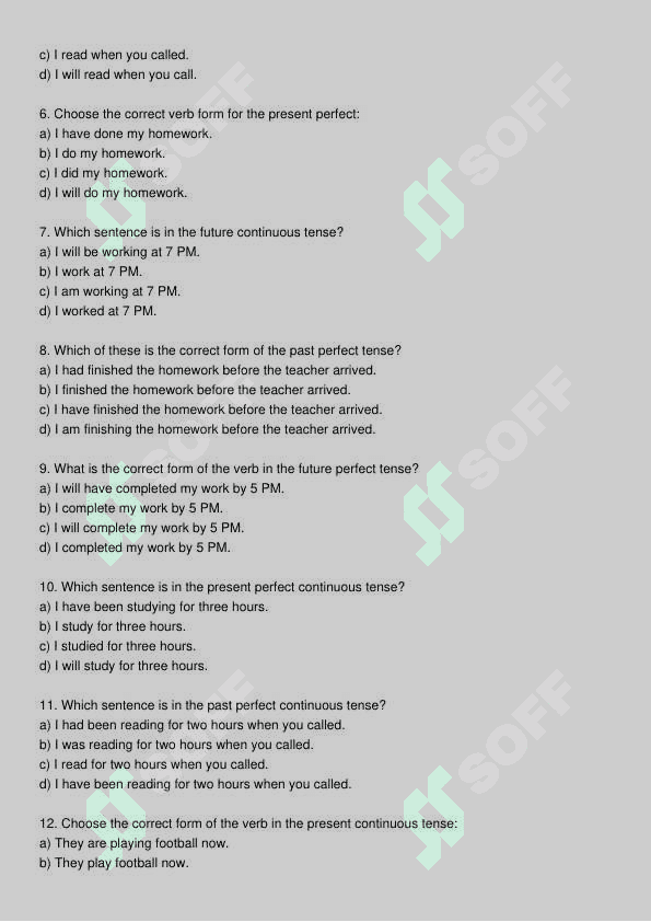 Ingliz tili test 2