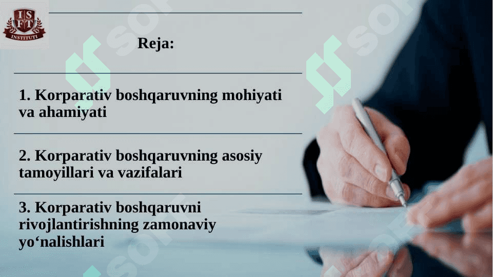 Korparativ boshqaruv 2