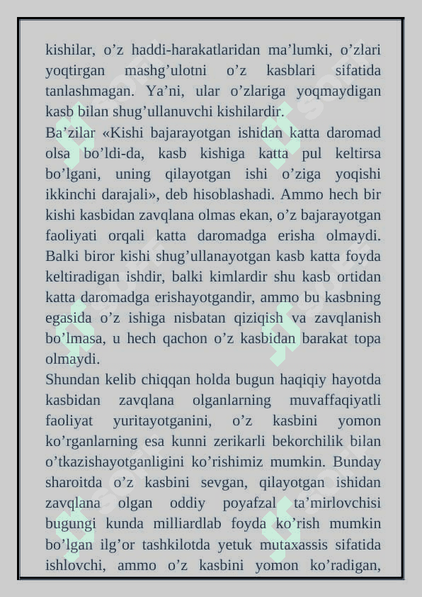 MEN SEVGAN KASB 2