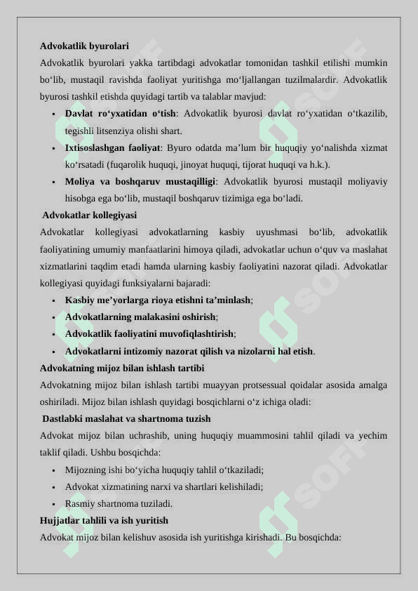 Advokatlik faoliyati 7