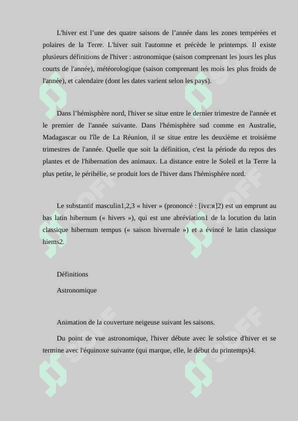 Mes vacances d'hiver 2