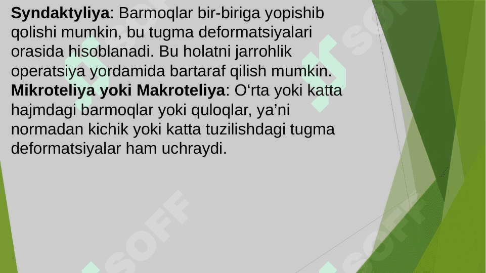 Tug’ma anomaliyalar.Chala tug’ilgan bolalardagi buzilishlar 6