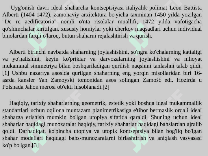 Optimal shahar” karta-sxemani  ma’ruza qilish 3
