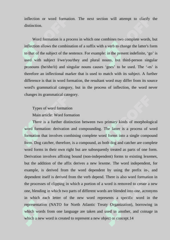 Morphological system of English language 7