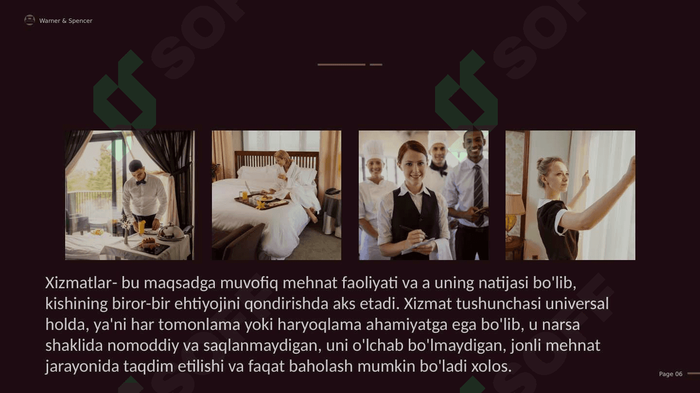 Mehmonxonalarda sifatli xizmat ko'rsatishni tashkil qilish 2