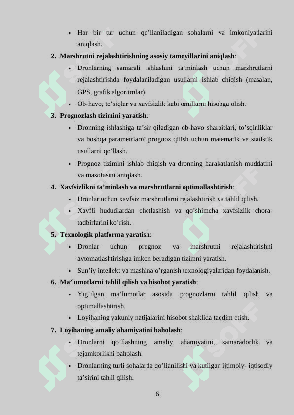 Uchuvchisiz qurilmalar uchun prognoz va marshrutni rejalashtirish 6