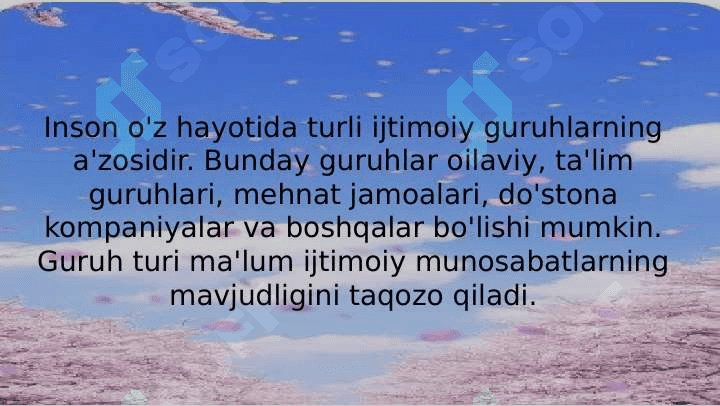 Shaxslararo munosabatlar (TAQDIMOT) 2