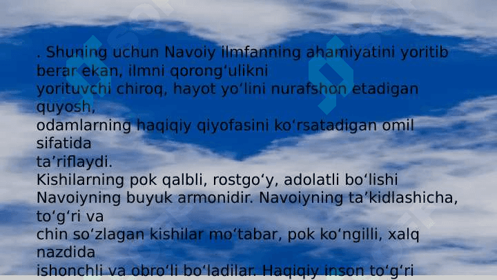 XIV asrning ikkinchi yarmi - XVI asrda Movarovunnaharda pedagogik fikrlar rivoji (TAQDIMOT) 4