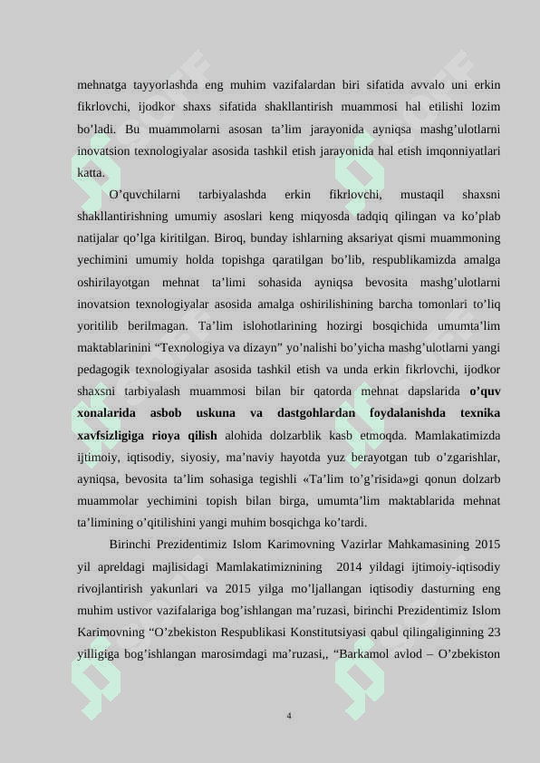 Umumiy o’rta talim maktablarida togarak ishlarini tashkil etish metodikasi 4