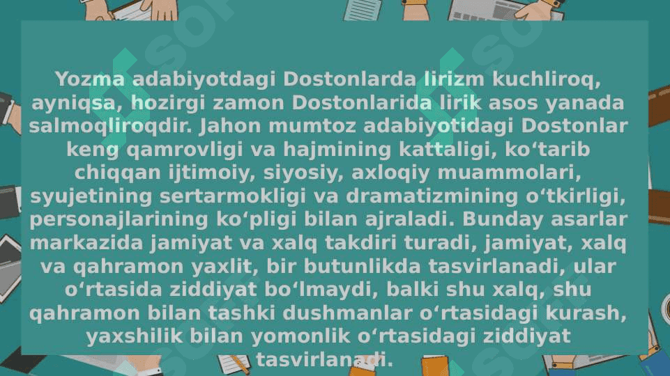Dostonlar va afsonalar-bebaho qadriyatlar majmui sifatida (TAQDIMOT) 3