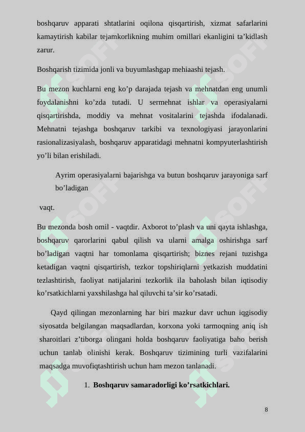 KOMPANIYA MUVAFFAGIYATINI BELGILOVCHI OMILLAR 1