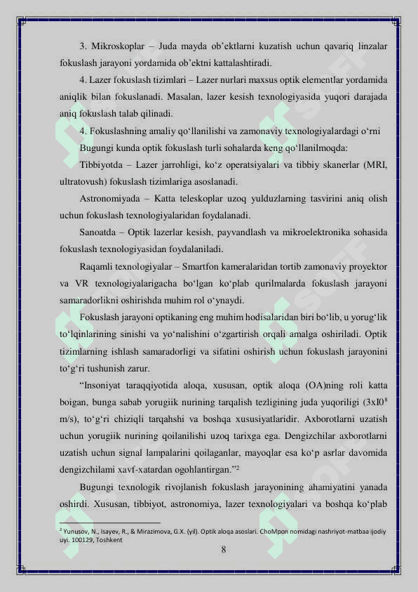 O'z o'zini fokuslash jarayoni 8