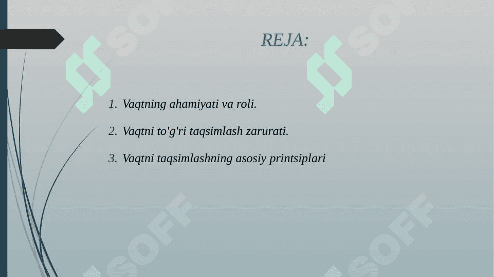 VAQTNI TOʻGʻRI TAQSIMLASH 2