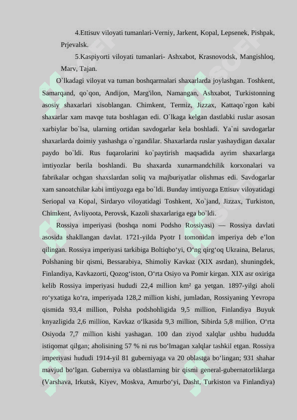 YANGI DAVRDA ROSSIYANING TARIXIY GEOGRAFIYASI 5