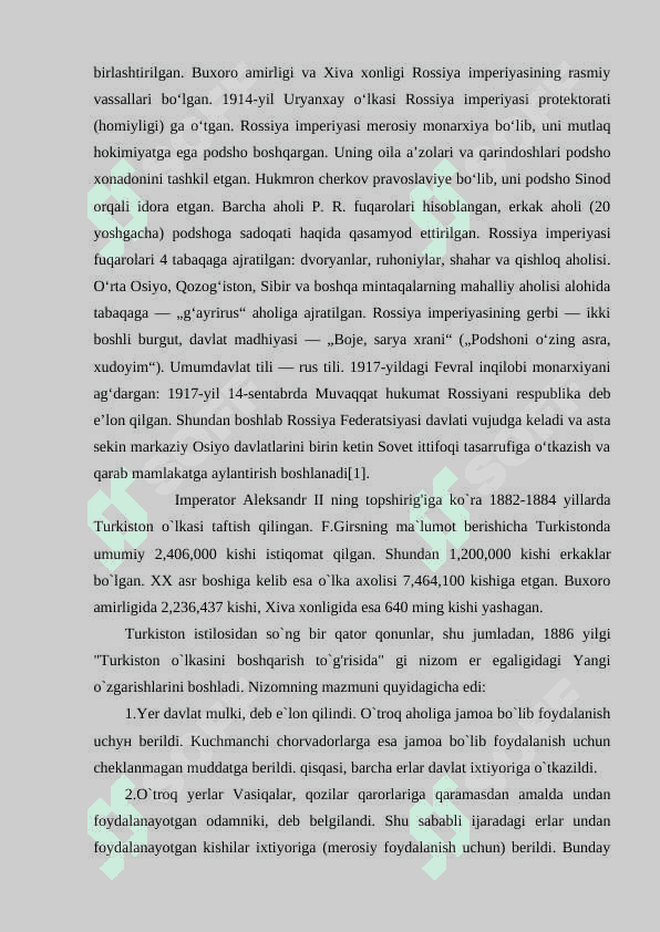 YANGI DAVRDA ROSSIYANING TARIXIY GEOGRAFIYASI 6