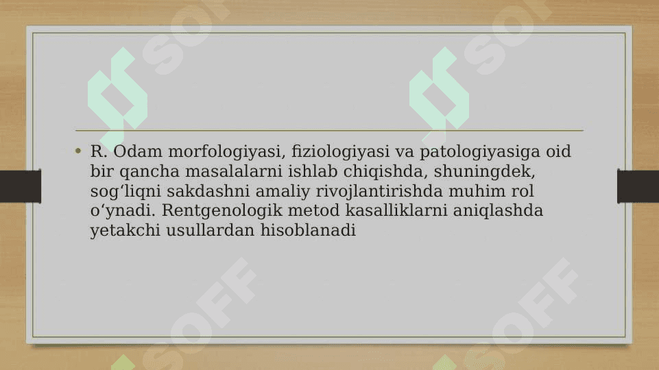 Rentgenologik tekshirish usullari. Ortopantomografiya, tomografiya, 3-D va telerentgenografiya asoslari. 3
