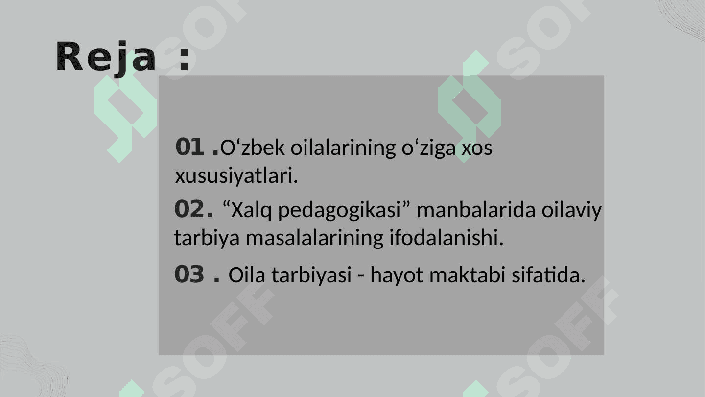 Oila tarbiyasining xalq pedagogikasi manbaalarida aks etishi 2