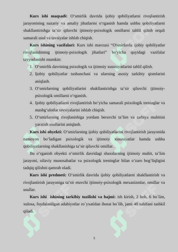 O'SMIRLARDA IJOBIY QOBILIYATLAR RIVOJLANISHINING IJTIMOIY-PSIXOLOGIK JIHATLARI 5