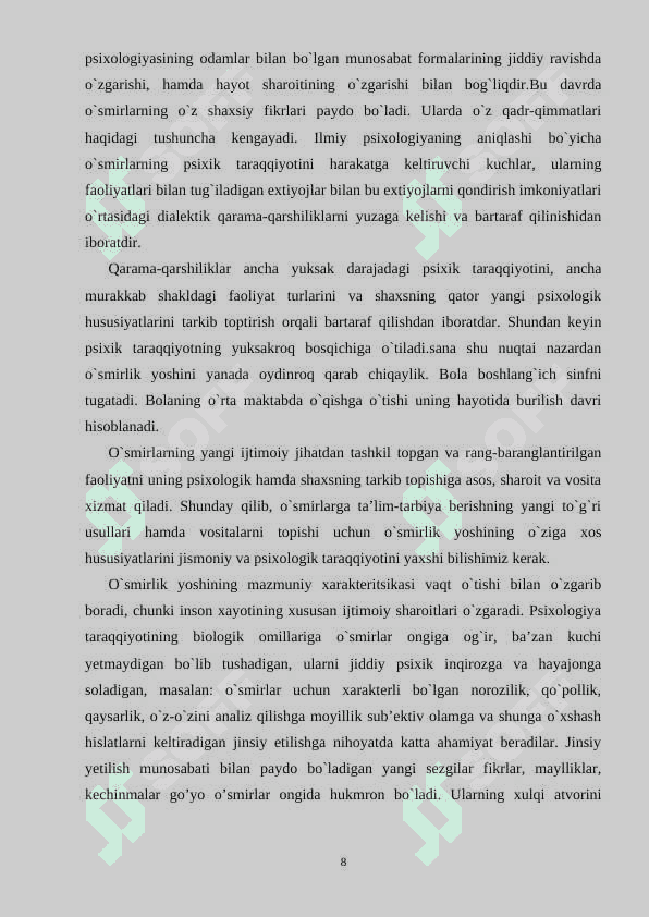 O'SMIRLARDA IJOBIY QOBILIYATLAR RIVOJLANISHINING IJTIMOIY-PSIXOLOGIK JIHATLARI 8